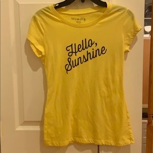 Yellow t shirt